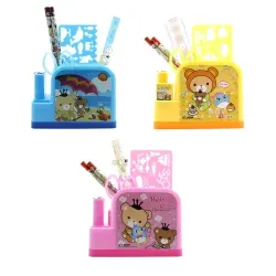 Cartoon Pen Stationery Set With Stand 